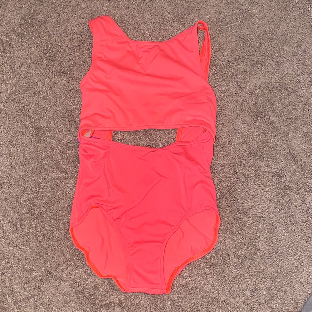Vibrant Cutout Dance Leotard